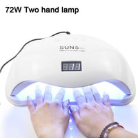 72W SUN5 Pro UV Lamp LED Nail Lamp Nail Dryer For All Gels Polish Sun Light Infrared Sensing 10/30/60s Timer Smart For Manicure - SIMO CHINA