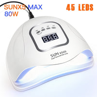 72W SUN5 Pro UV Lamp LED Nail Lamp Nail Dryer For All Gels Polish Sun Light Infrared Sensing 10/30/60s Timer Smart For Manicure - SIMO CHINA