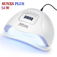 72W SUN5 Pro UV Lamp LED Nail Lamp Nail Dryer For All Gels Polish Sun Light Infrared Sensing 10/30/60s Timer Smart For Manicure - SIMO CHINA