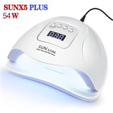 72W SUN5 Pro UV Lamp LED Nail Lamp Nail Dryer For All Gels Polish Sun Light Infrared Sensing 10/30/60s Timer Smart For Manicure - SIMO CHINA