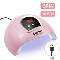 72W SUN5 Pro UV Lamp LED Nail Lamp Nail Dryer For All Gels Polish Sun Light Infrared Sensing 10/30/60s Timer Smart For Manicure - SIMO CHINA
