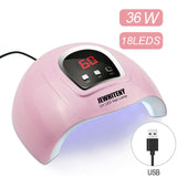 72W SUN5 Pro UV Lamp LED Nail Lamp Nail Dryer For All Gels Polish Sun Light Infrared Sensing 10/30/60s Timer Smart For Manicure - SIMO CHINA