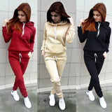 2019 Autumn Casual 2 Pieces Suit Women Hoodies Tops Tracksuit Sweat Suit Women's Set - SIMO CHINA