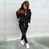 2019 Autumn Casual 2 Pieces Suit Women Hoodies Tops Tracksuit Sweat Suit Women's Set - SIMO CHINA
